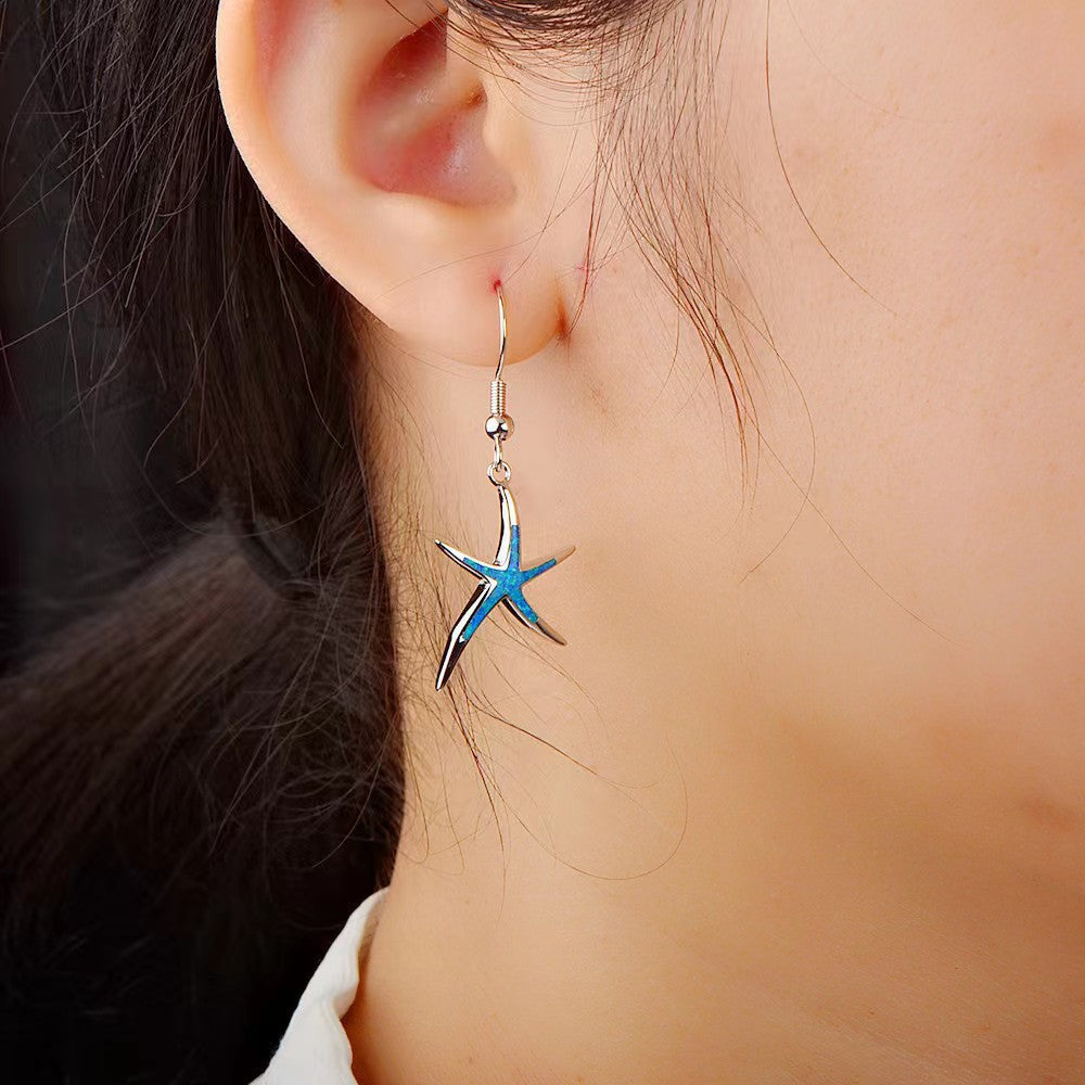 Wholesale Elongated starfish earrings