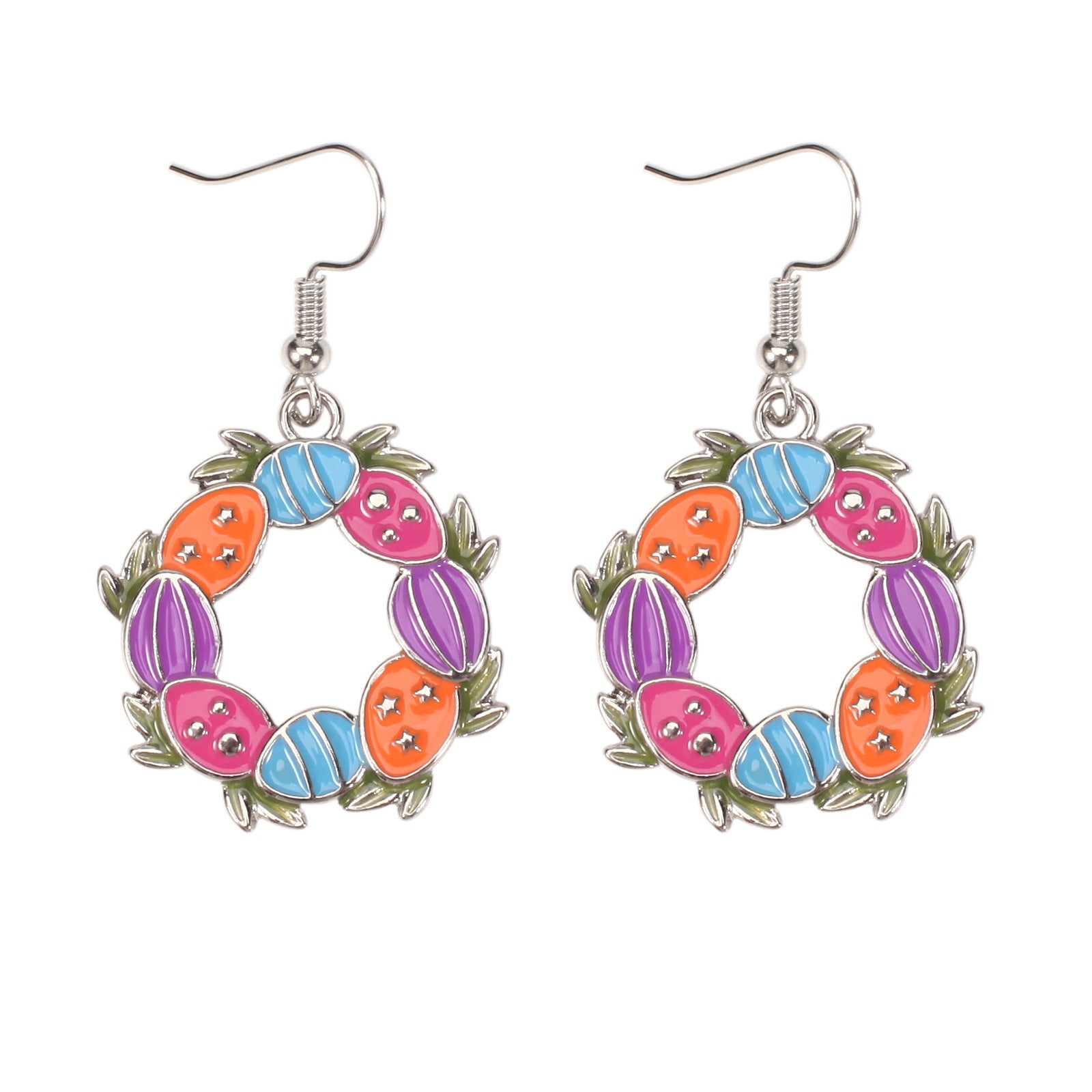 Wholesale Easter cartoon cute rabbit egg carrot earrings