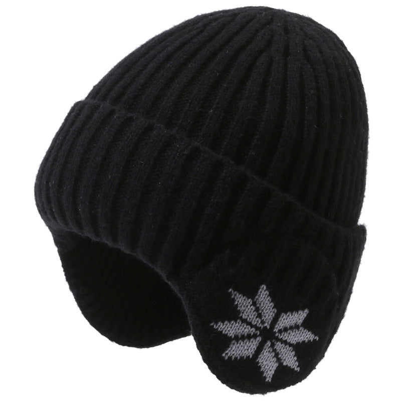 Wholesale Autumn and Winter Warm Knit Versatile and Plush Ear Protection Woolen Hat