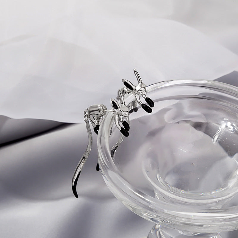 Wholesale French creative temperament long-tailed fox earrings