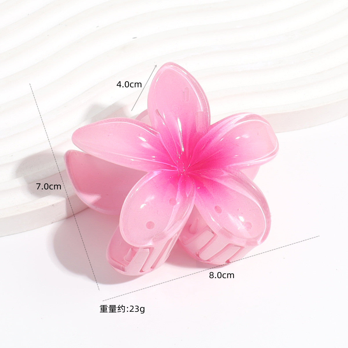 Wholesale Colorful Acrylic Egg Flower Women's Head DIY Shark Clip Hairpin Jewelry