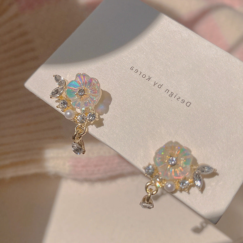 Wholesale S925 Silver Needle Vintage Pearl Stud Earrings