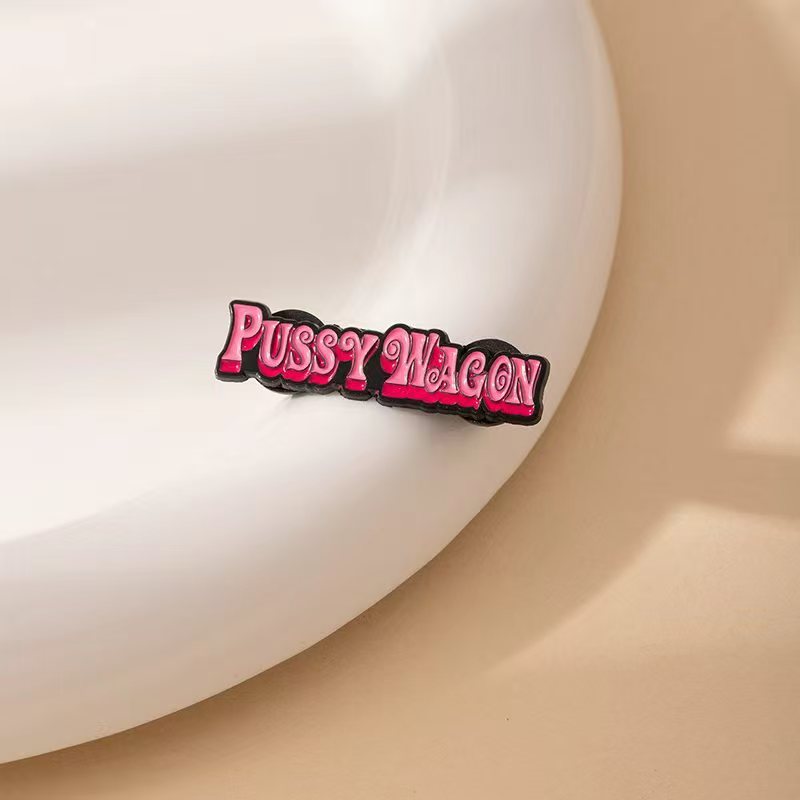 Wholesale Cartoon Alloy Brooch Creative English Letter Accessories