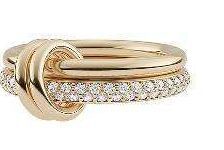 Wholesale Creative geometric irregular multi-layer diamond ring