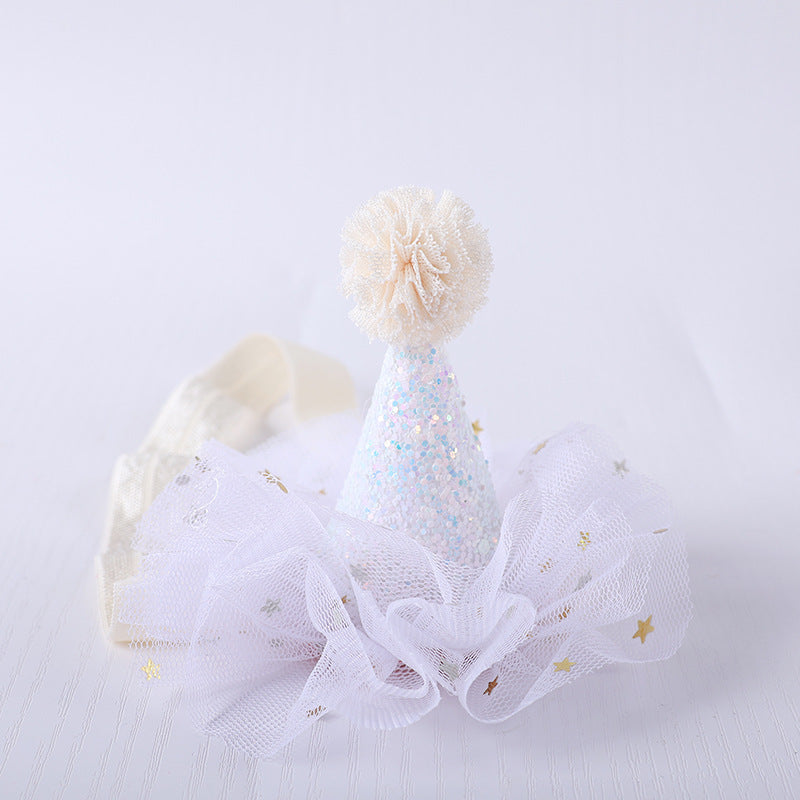 Wholesale Cute Baby Crown Small Hat Hair Band Baby Newborn Simple Hundred Years Old Banquet Headwear