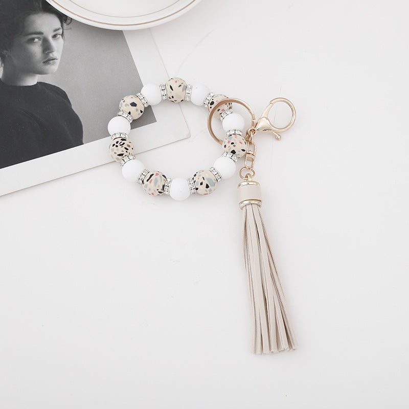 Wholesale 10pcs Halloween Ghost Butterfly Fairy Silicone Tassel Wrist Keychain