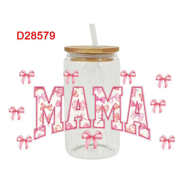 Wholesale Mother's Day Colorful Flowers Series 16oz Cup UV DTF Wraps