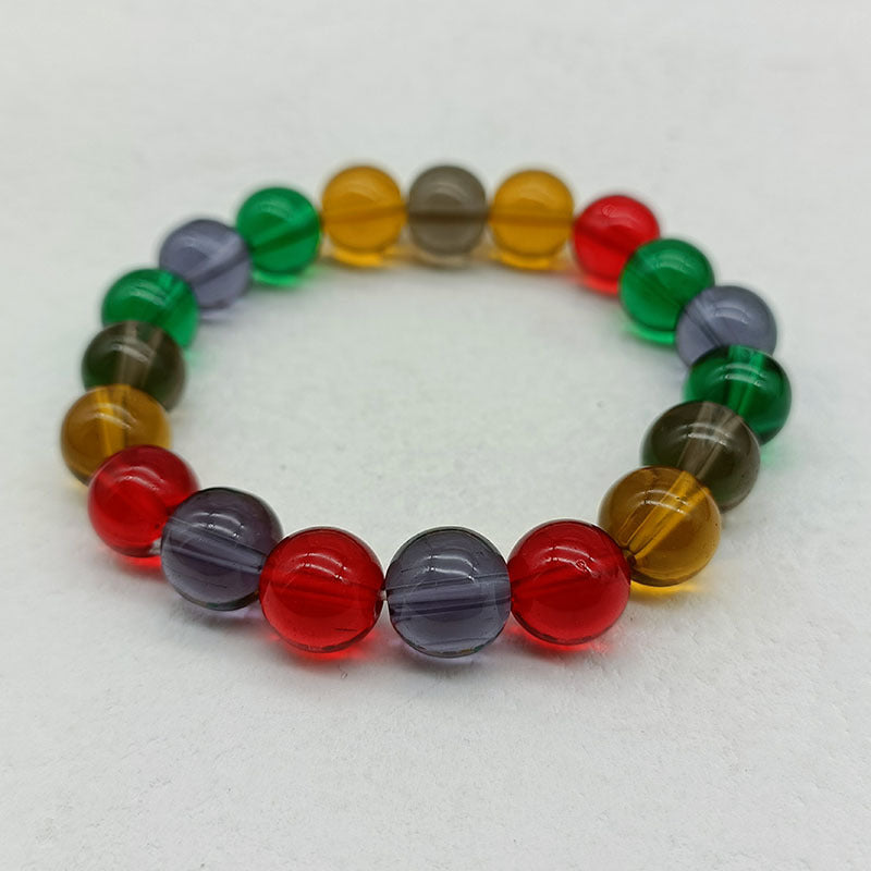 Wholesale Imitation Tourmaline Crystal 10mm Candy Colorful Bracelet