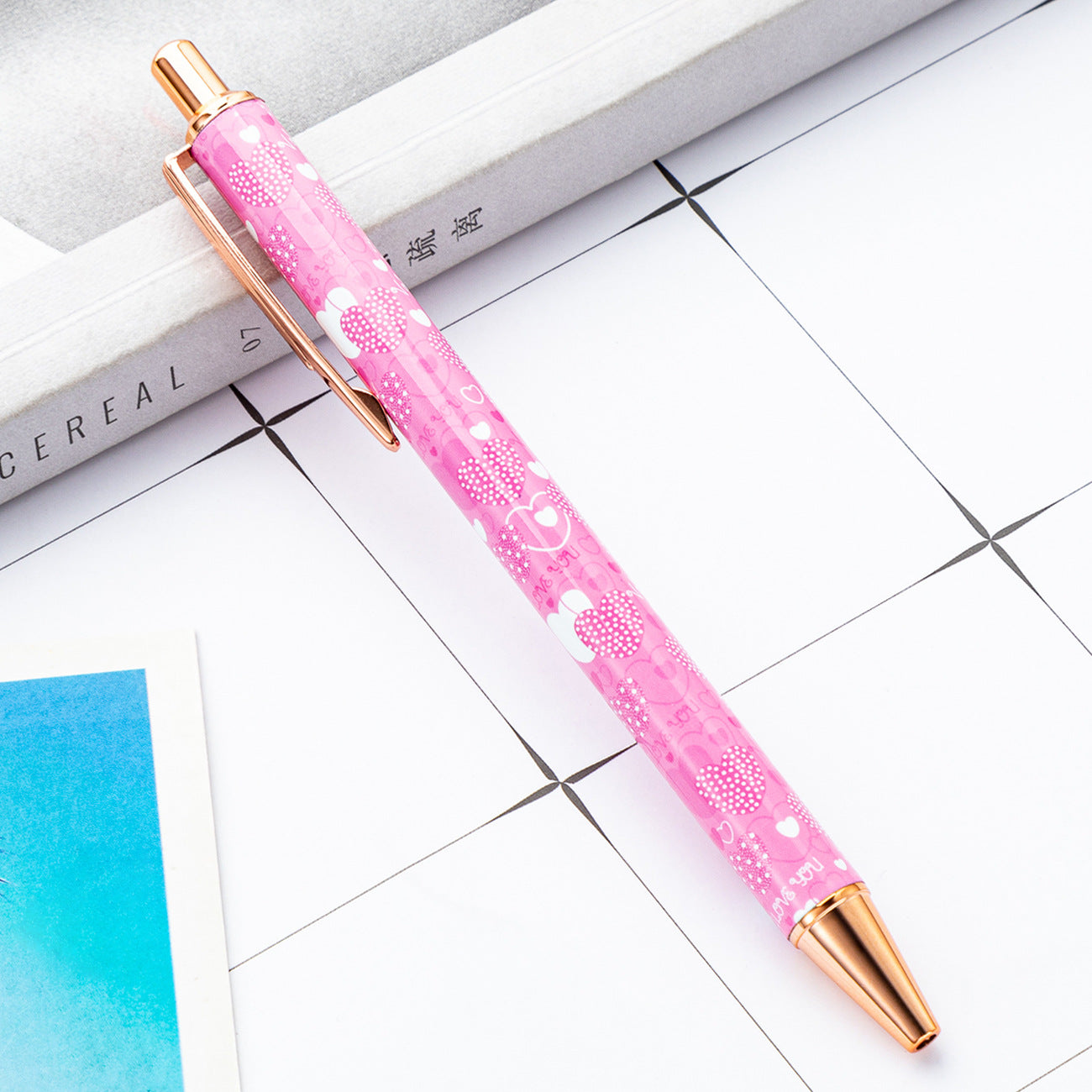 Wholesale of Valentine's Day Metal Action Pens