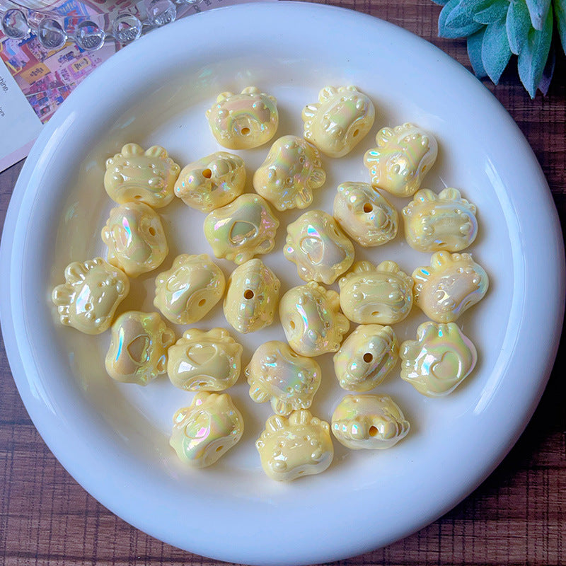 Wholesale   5pcs/pack Cute cartoon bunny loose beads Acrylic Beads