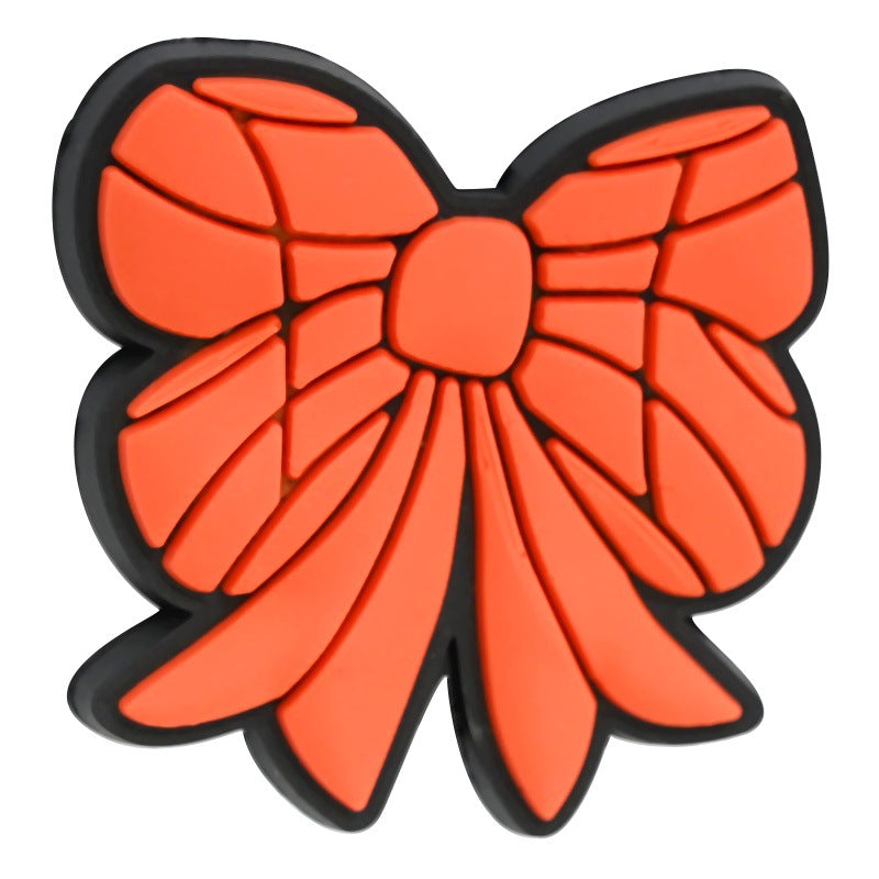 Wholesale Random 100pcs/pack  DIY Bow Beaded Pen Jewelry Soft Rubber Beaded Accessories