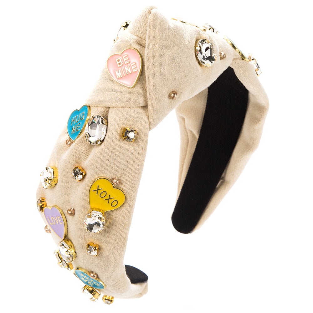 Wholesale Valentine's Day English Letter Love Hairbands