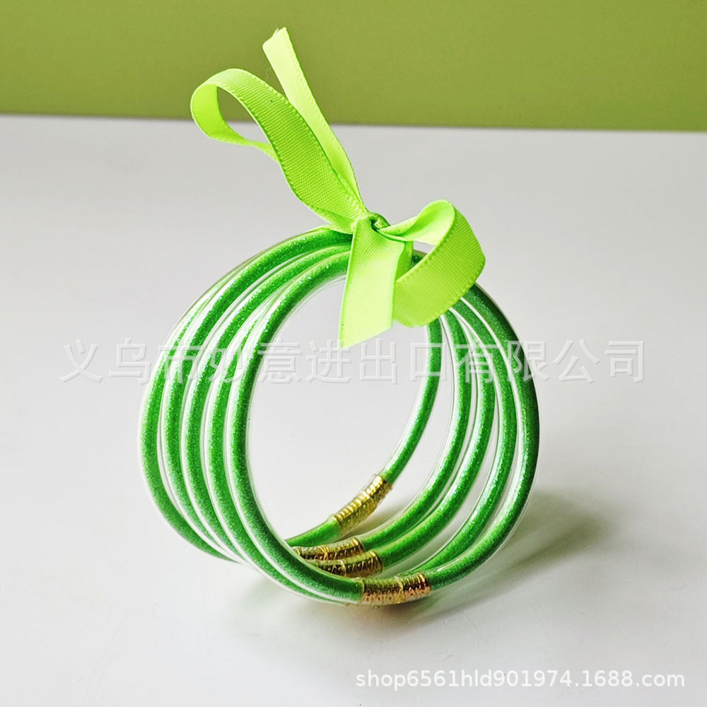 Wholesale 5 Layers Silicone Gold Powder Bracelet
