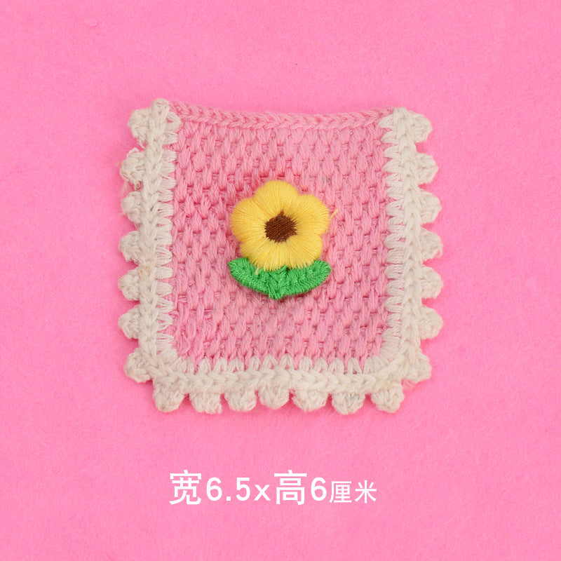 Wholesale Cute Cartoon Embroidered Fabric Patches With Floral And Fruit Designs For Clothing And Bags