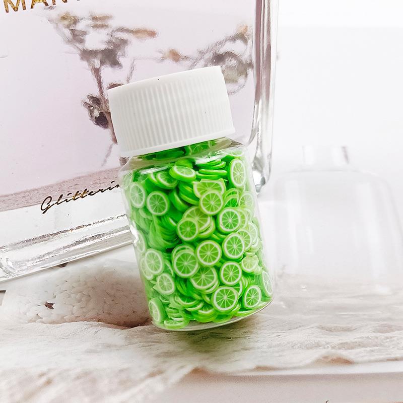 Wholesale Fruit clay slices 20ml small bottle 15g