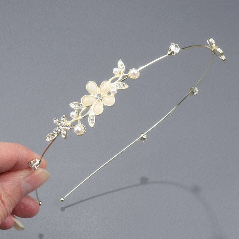 Wholesale Korean style high-end niche leaf flower headband