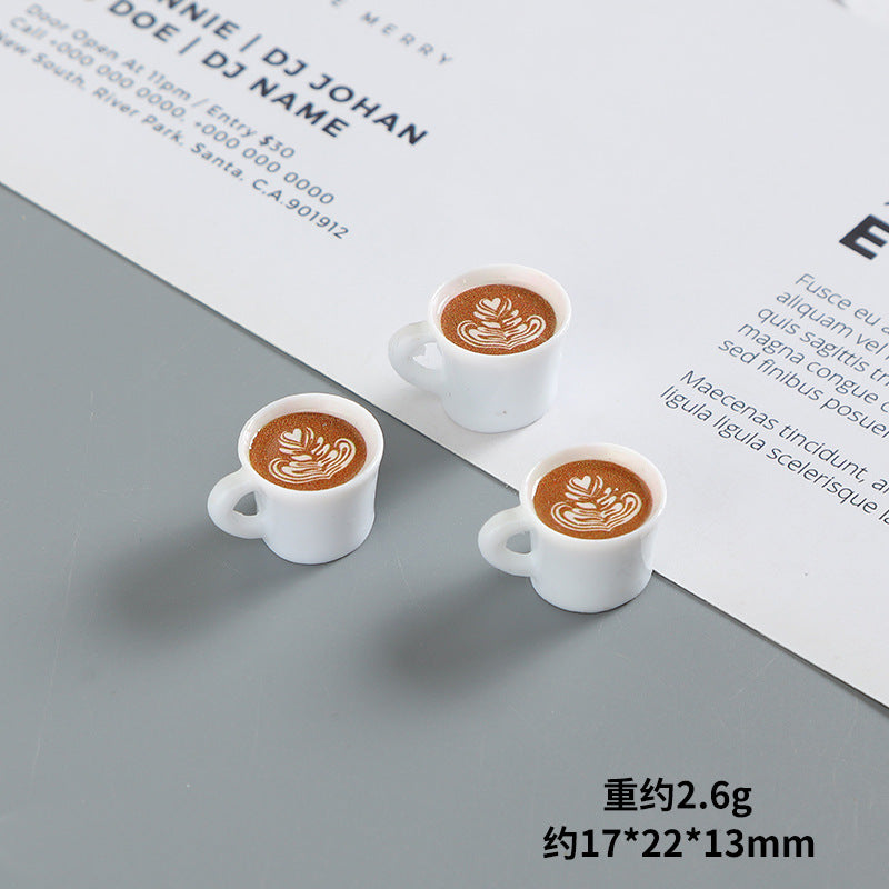 Wholesale Miniature Doll House Ornaments  Latte Art Coffee Cups  Doll Accessories