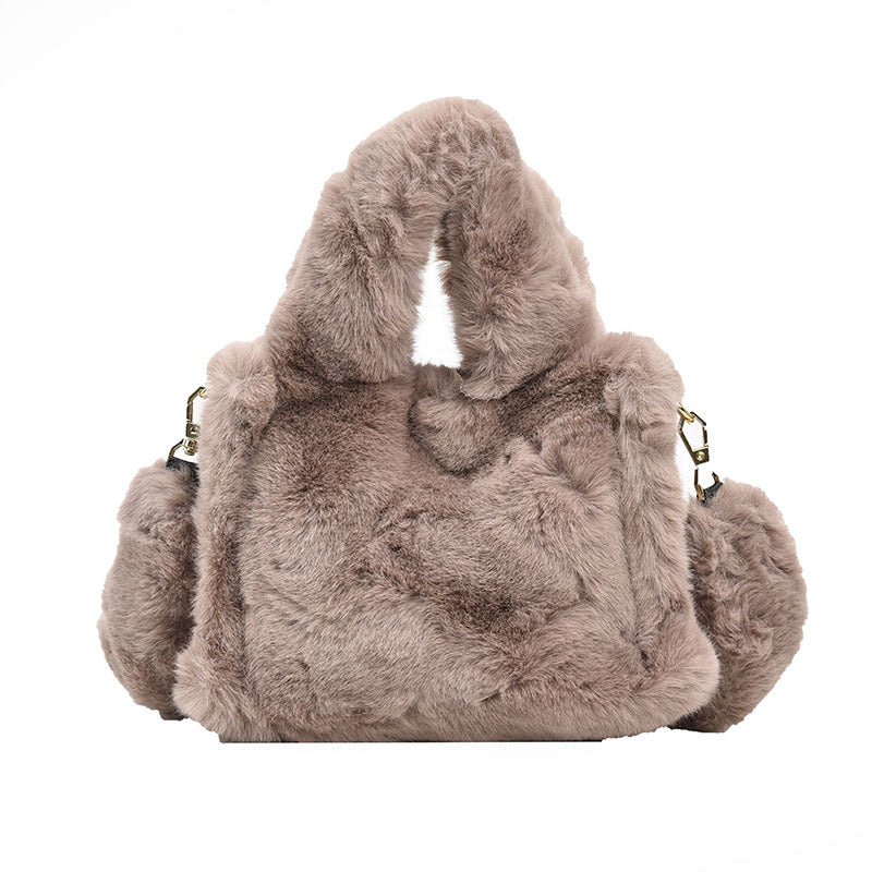Wholesale Plush Bags Shoulder Crossbody Bags Hand-held Furry Bags
