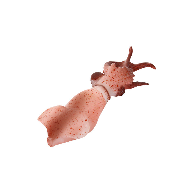 Wholesale PVC Seafood Squid Keychain