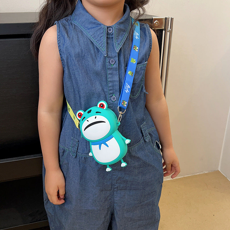 Wholesale Silicone Frog Children's Crossbody Bags