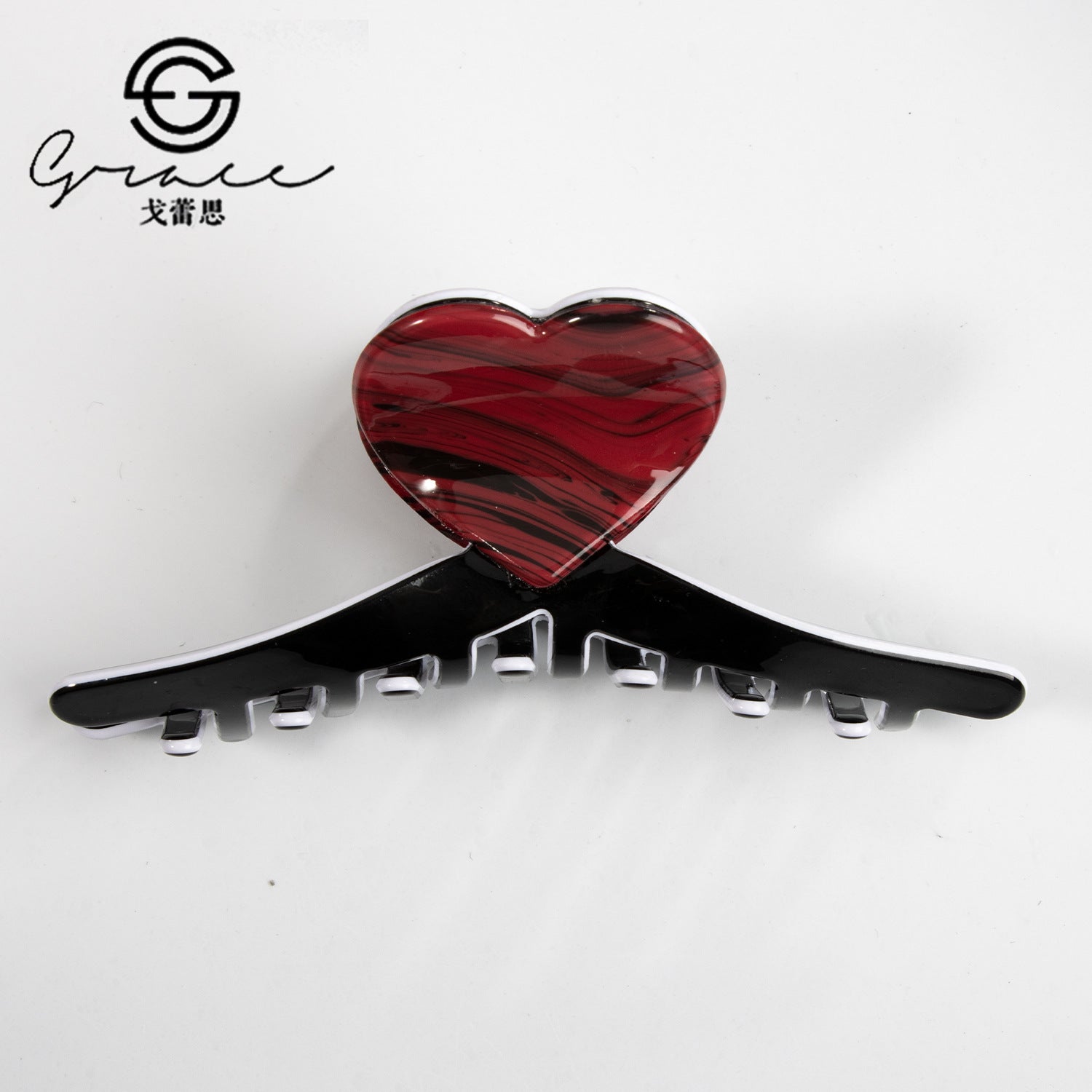 Wholesale Valentine's Day 10cm High Ponytail Clamp