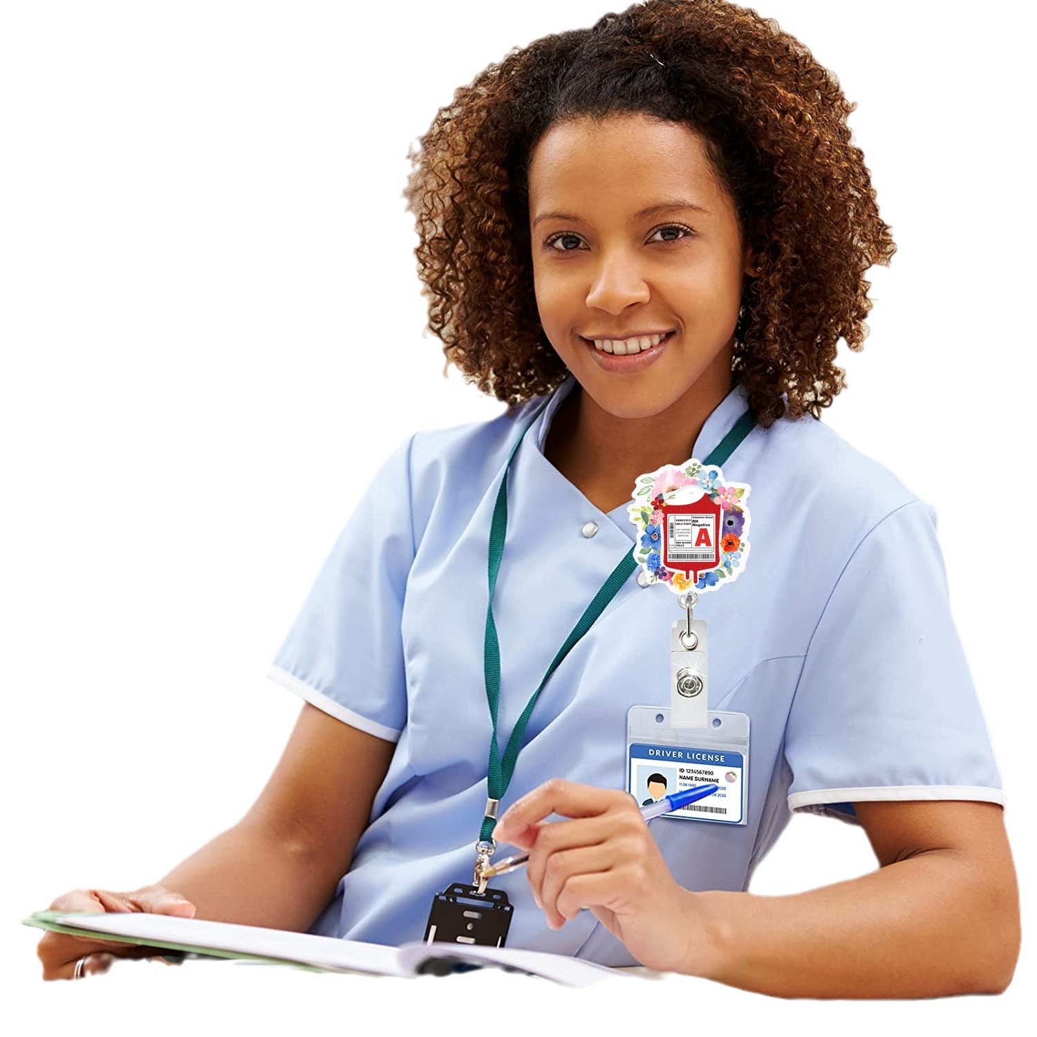 Wholesale Acrylic flower infusion bag blood type easy to pull