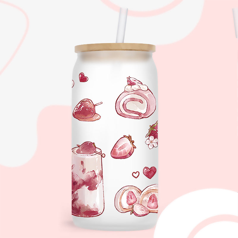 Wholesale Cartoon Dessert Series  16oz Cup UV DTF Wraps