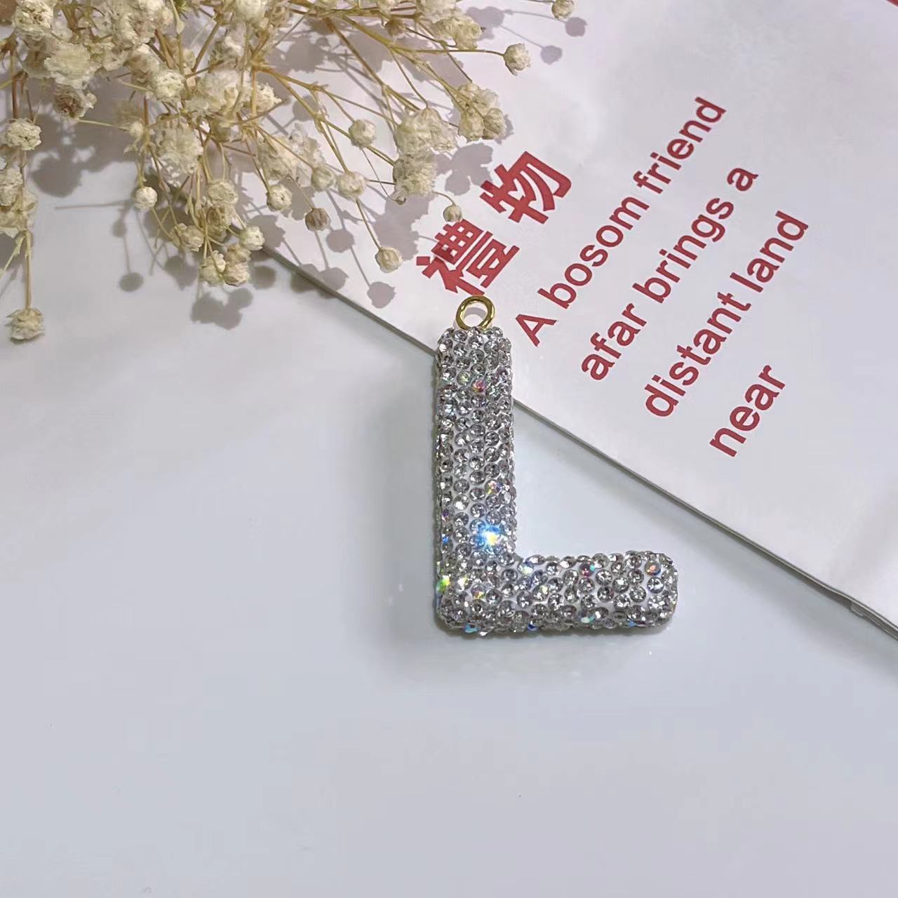 Wholesale Optional Color Letter Car Keychains