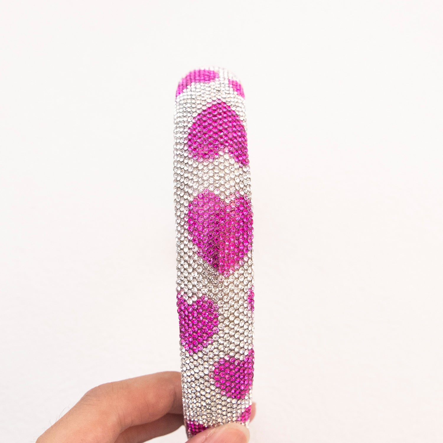 Wholesale Sponge Perm Diamond Love Two-color Headband