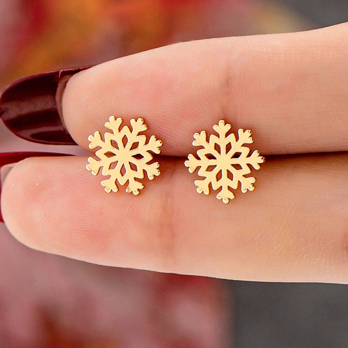 Wholesale 5pcs  Christmas hat  snowman earrings