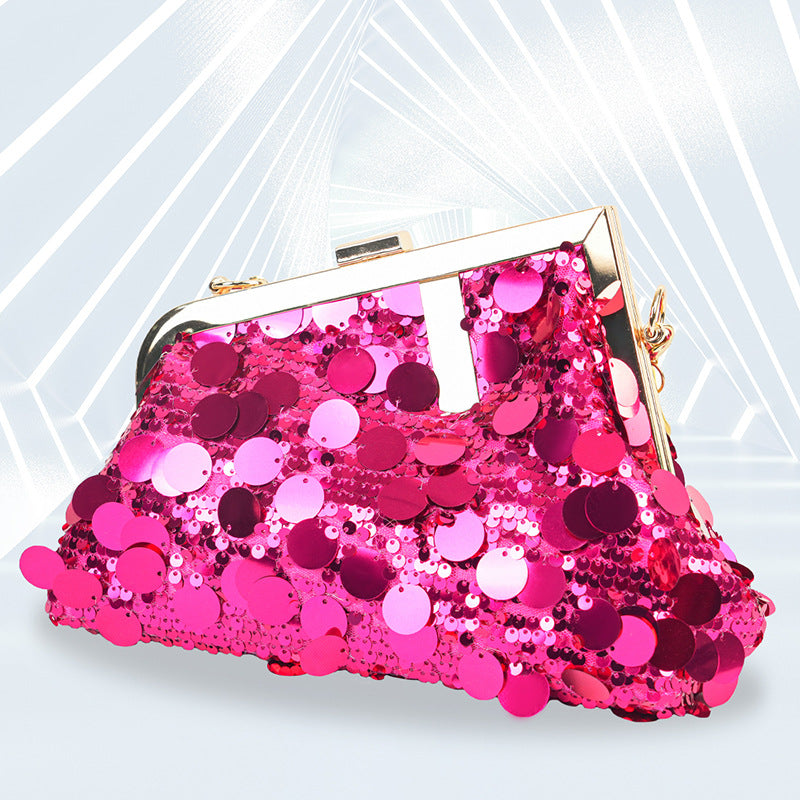 Wholesale Polyester Sequin Hand-held Dinner Bags