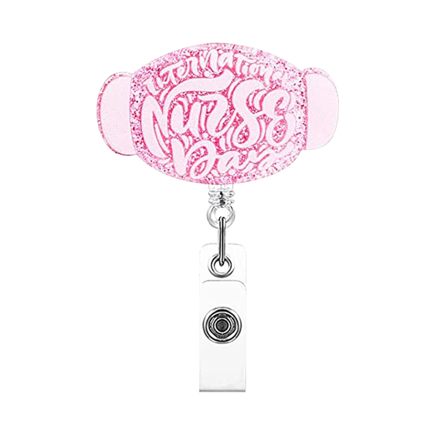 Wholesale Acrylic Uterus Love Doctor Nurse Retractable Badge Scroll