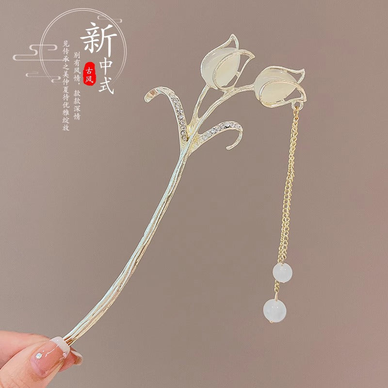 Wholesale Ancient Style Step By Step New Chinese Style Sandalwood Hairpin
