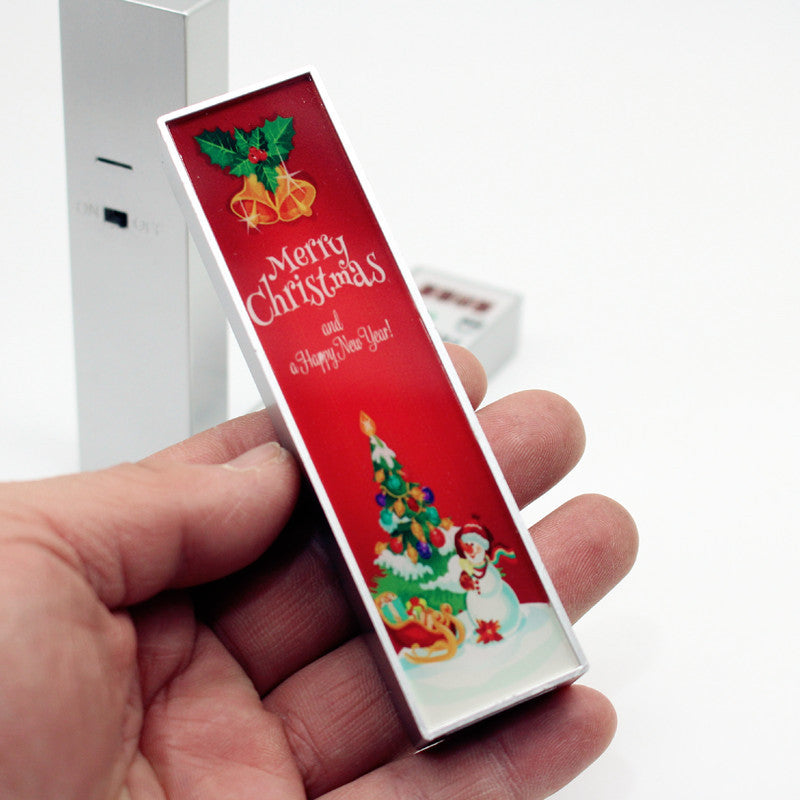 Wholesale Dollhouse Dollhouse LED bright supermarket signboard Christmas bakery shop recruitment miniature scene photo props