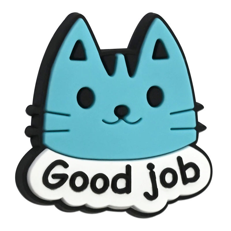 Wholesale Random 100pcs Colored phrase English through-hole Focal Beads