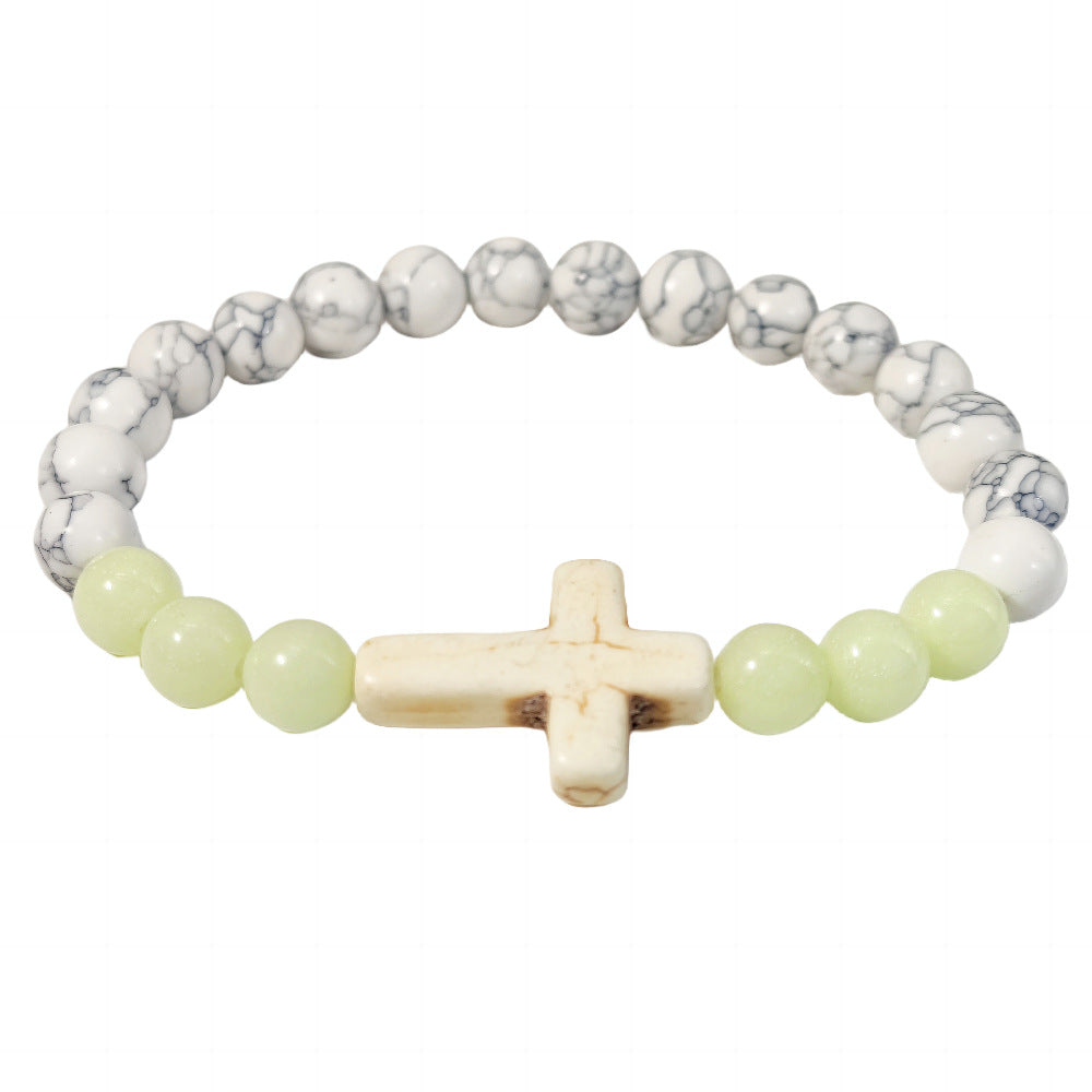 Wholesale Blue And White Couple Luminous Bracelet  Turquoise Bracelet