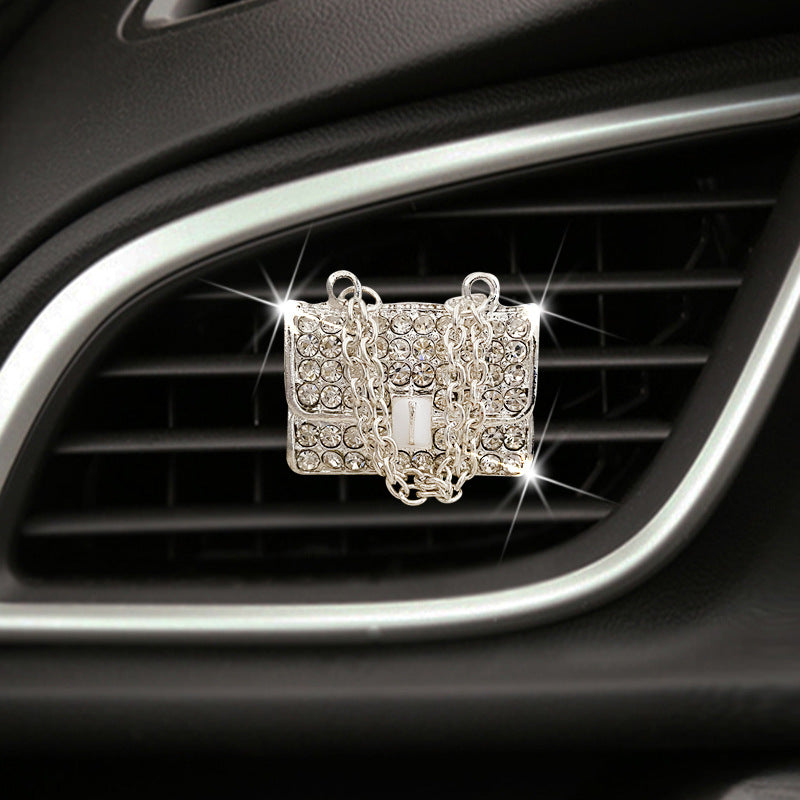 Wholesale Alloy Crystal Shoe Bag Car Aromatherapy Accessories