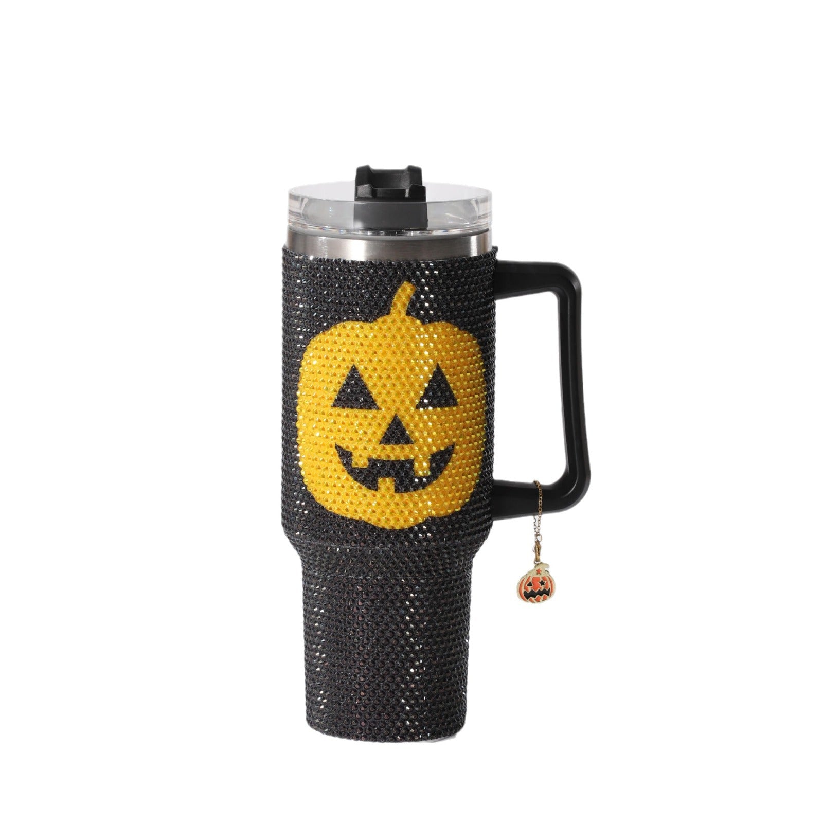 Wholesale pumpkin face cup 40oz large capacity stainless steel car ice bully cup