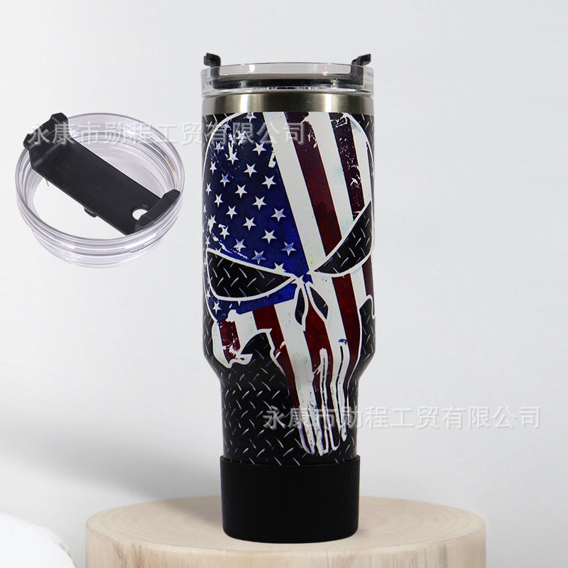 Wholesale 40oz Car Cup Large Capacity Printed Straw Ice Cup