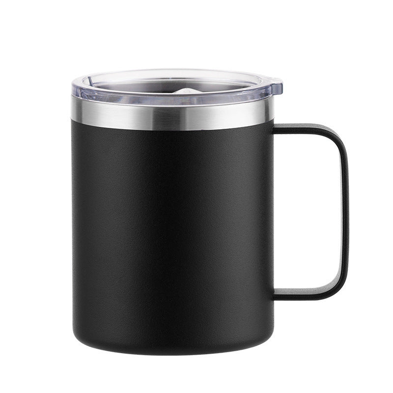 Wholesale Tumbler 12oz Stainless Steel Handle Insulated Solid Color Mug