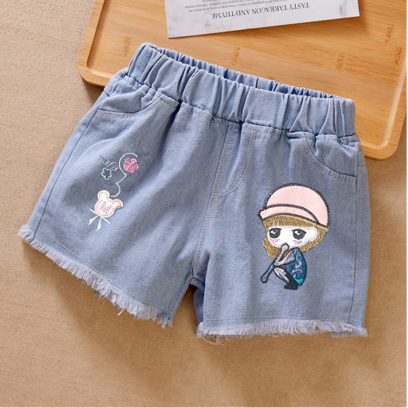 Wholesale Cotton Girls Denim Shorts