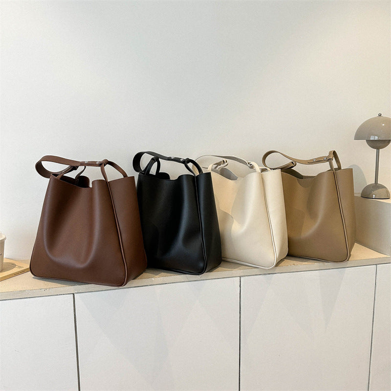 Wholesale High-capacity Winter PU Single Shoulder Underarm Tote Bag