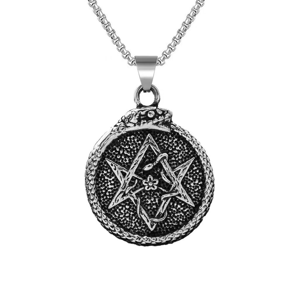 Wholesale Vintage Eagle Wings Alloy Pendant Necklace