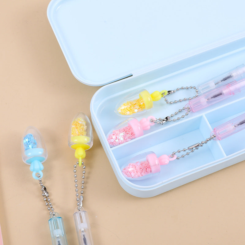 Pluma de gel colgante de rábano plástico al por mayor