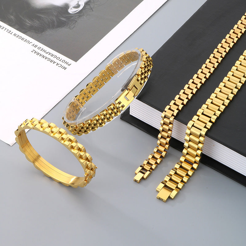 Wholesale Popular Stainless Steel Personalized Multi-size Fashion Bracelet