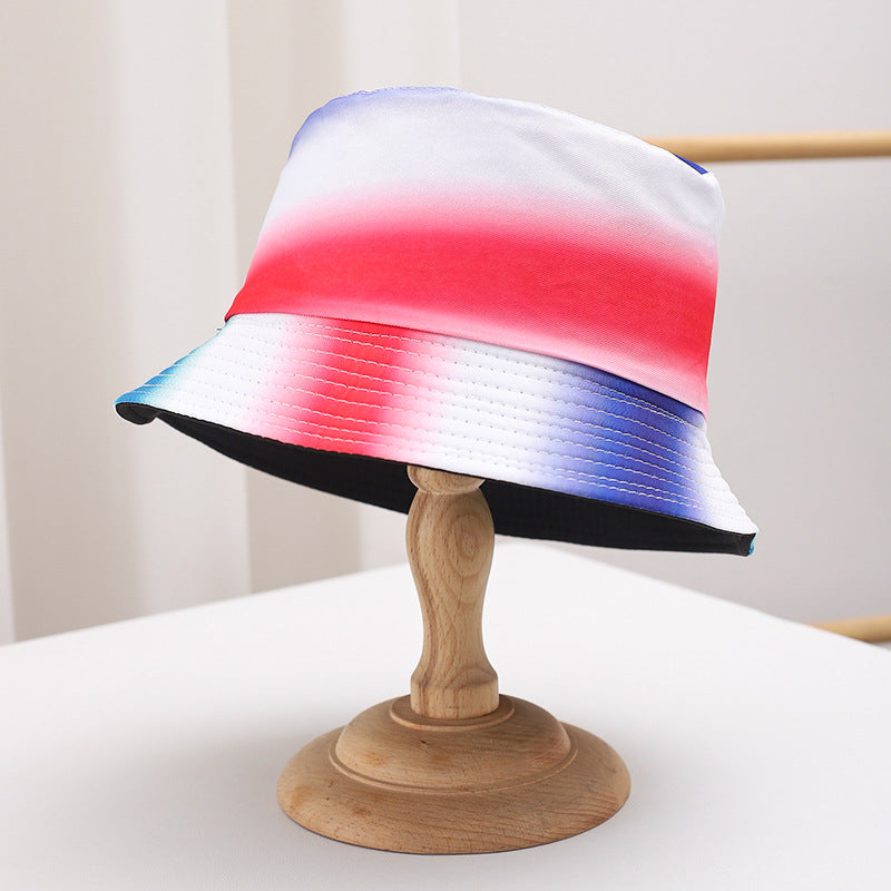 Wholesale Graffiti tie-dye bucket hat sun visor