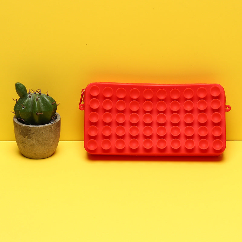 Wholesale Silicone Decompression Suction Cup Pen Bags