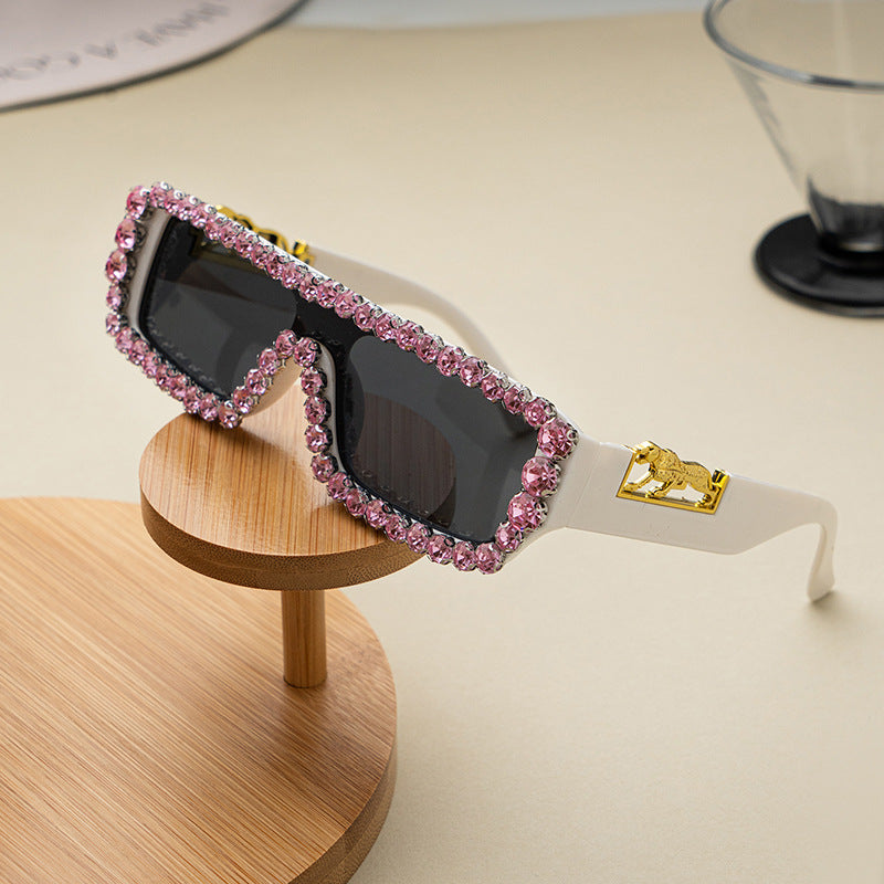 Wholesale Fashion Square Diamond Sunglasses