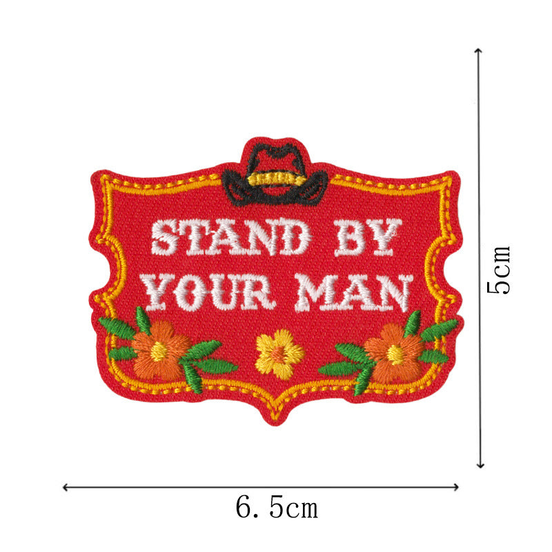 Wholesale Cartoon Denim Embroidered Patch Set Of 16 Iron On et Decor Craft Supply
