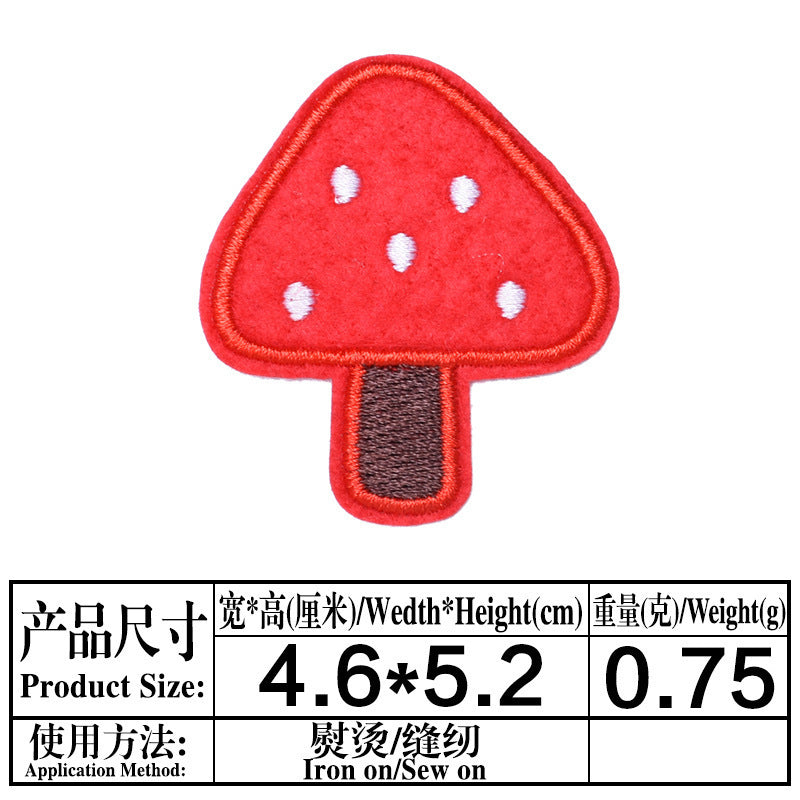 Wholesale Embroidered Fruit Patches 9 Styles Strawberry Cherry Cloth Applique For Clothing Bags Hats DIY Fashion Accessory